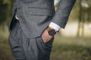 lawyer standing in a suit