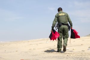 border patrol agent in the desert