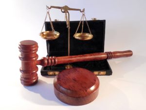 gavel and scales of justice